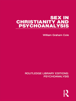 cover image of Sex in Christianity and Psychoanalysis